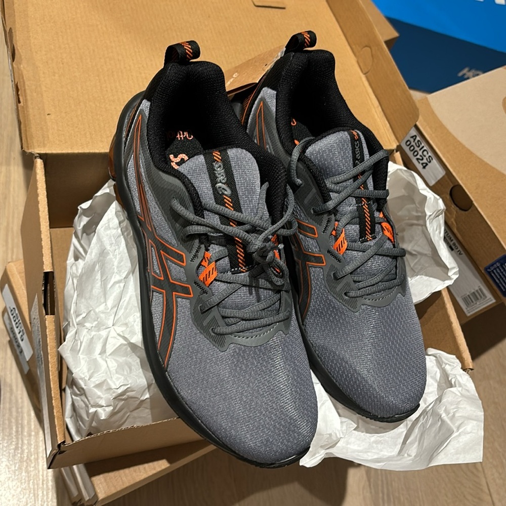 ASICS Men's GEL QUANTUM 90 IV - Steel Grey/Habanero - NEW IN BOX - Picture 5 of 5